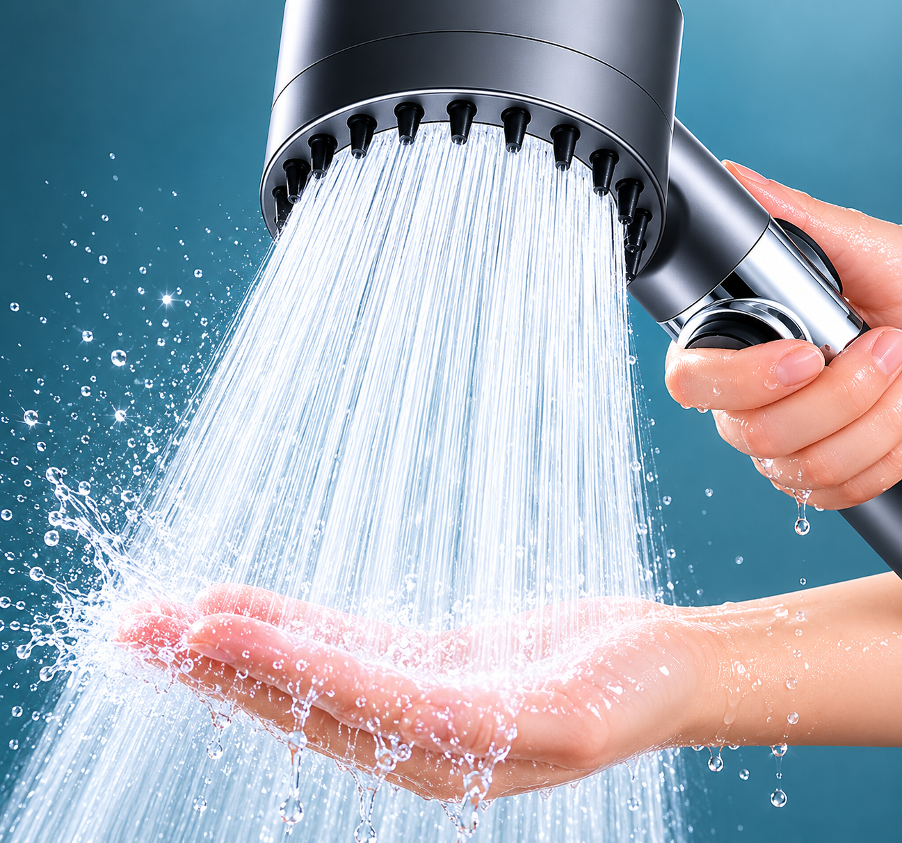 Pommeau de Douche Haute Pression – Jet Puissant, Économie d'Eau et Effet Spa