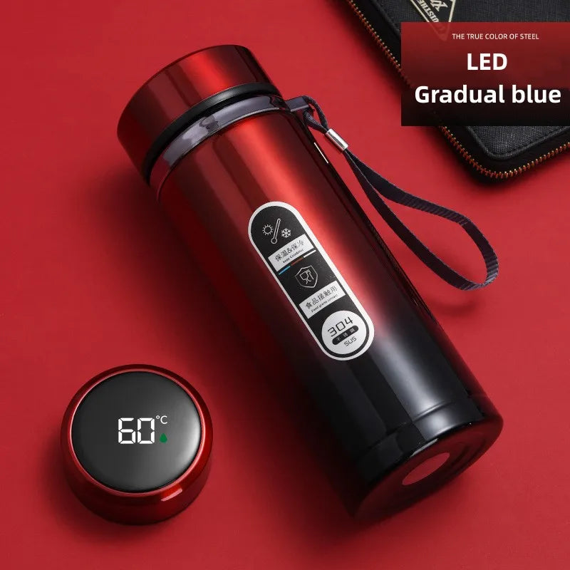 Thermos Intelligent en Acier Inoxydable avec Affichage LED de Température