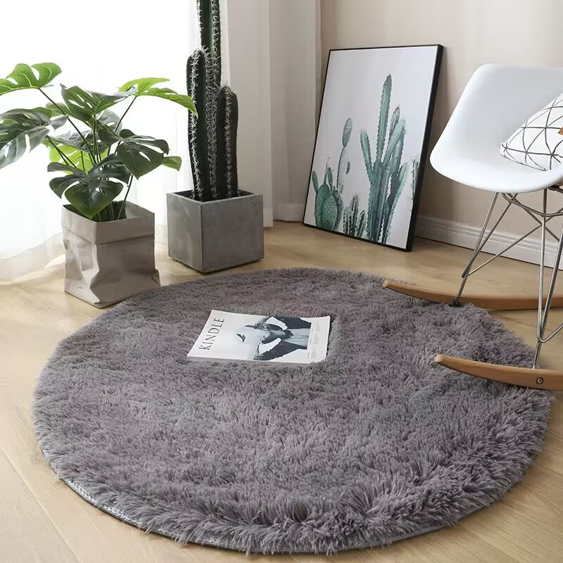 Tapis Rond Doux et Moelleux