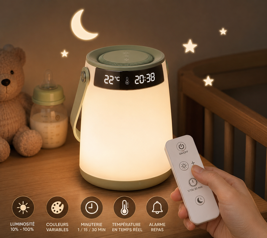 Veilleuse Bébé LED avec Télécommande Intelligente