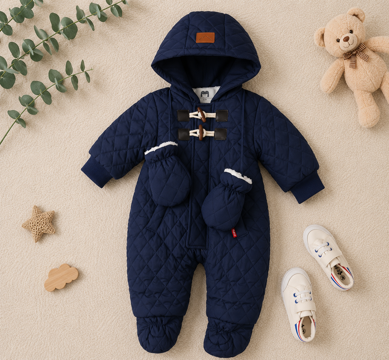 Combinaison Bébé Velours Ultra Douce