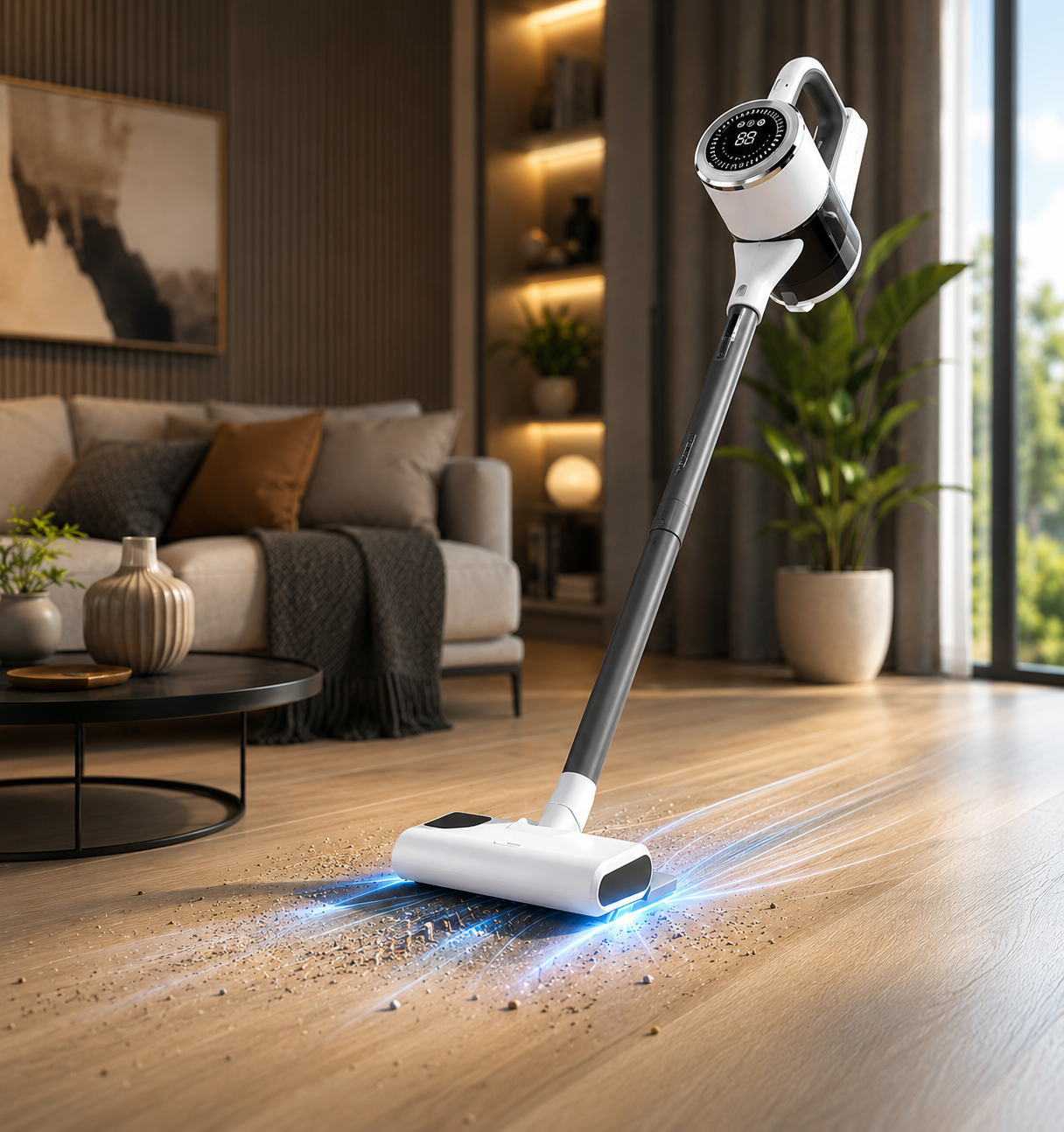 Aspirateur Balai Laveur Sans Fil 2-en-1 Puissant