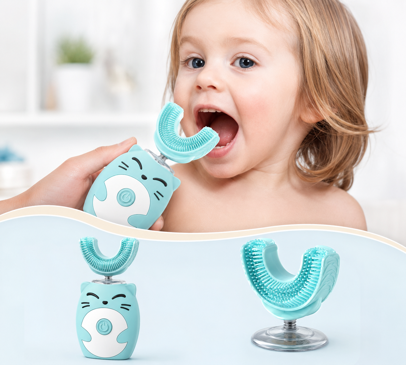 Panier Express - Brosse à Dents Électrique Rechargeable pour Bébé
