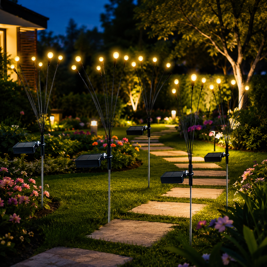 Lampes Solaires Décoratives de Jardin – Lot de 2