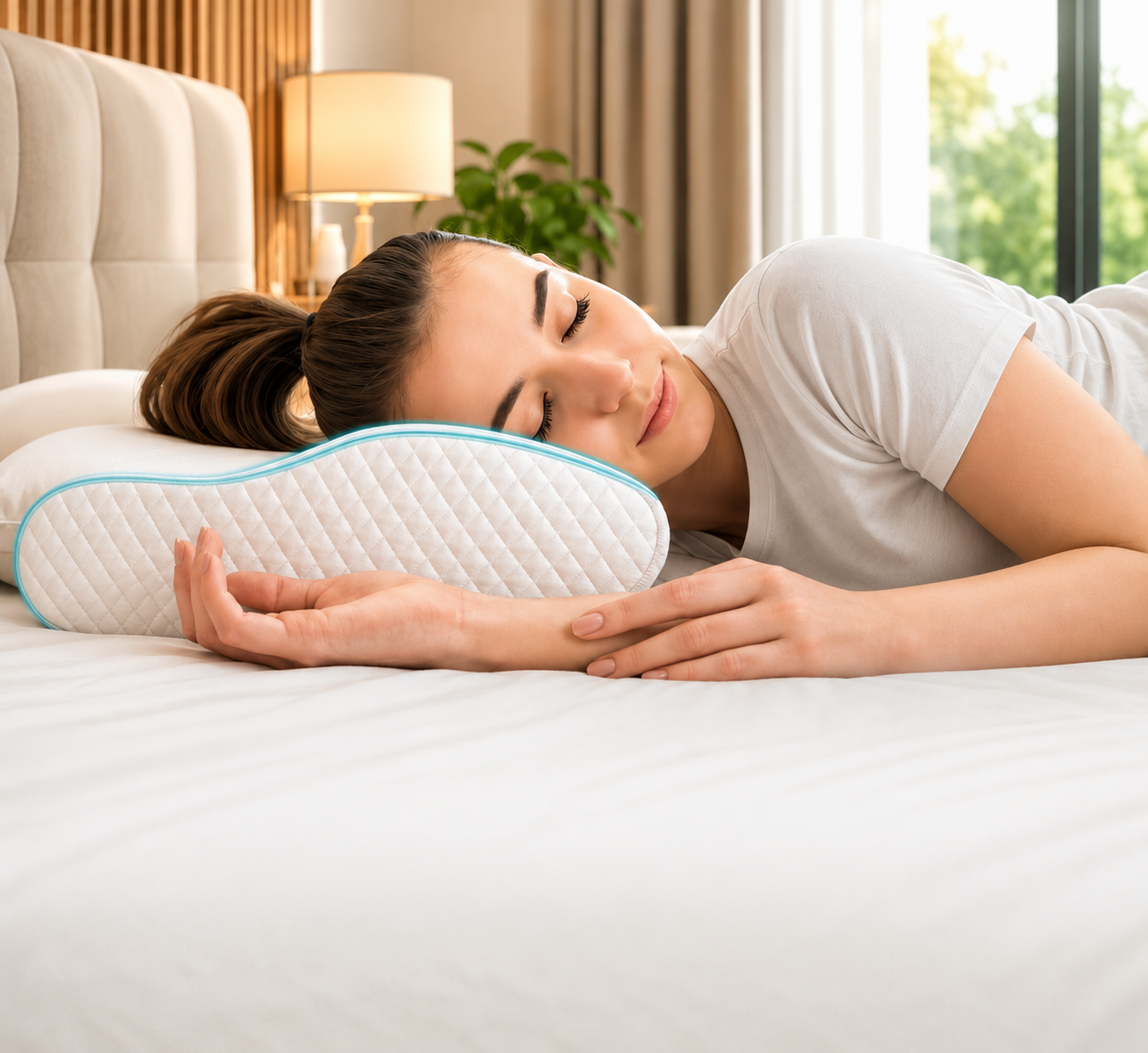 Oreiller Cervical Ergonomique à Mémoire de Forme