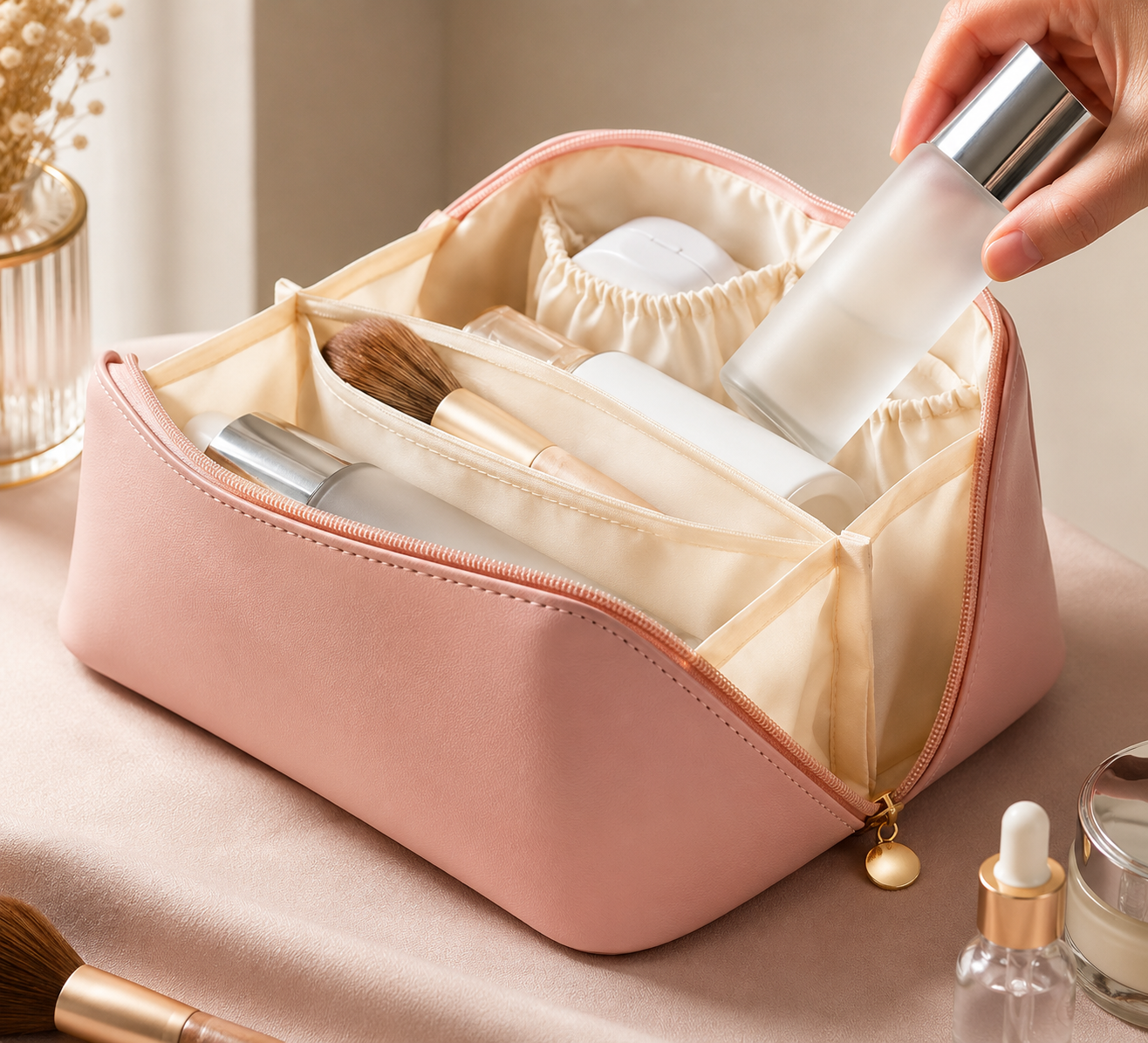 Trousse de Beauté Luxe Grande Capacité