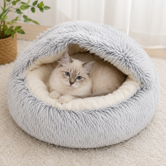 Lit Chaud et Douillet Anti-Anxiété pour Chat