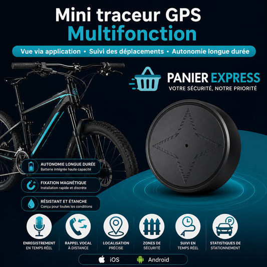 Traceur GPS Vélo Discret Sans Abonnement