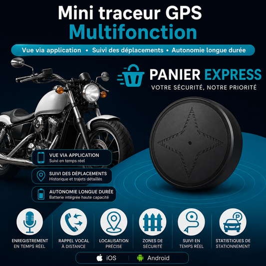Panier Express – Traceur GPS Moto Invisible & Sans Abonnement