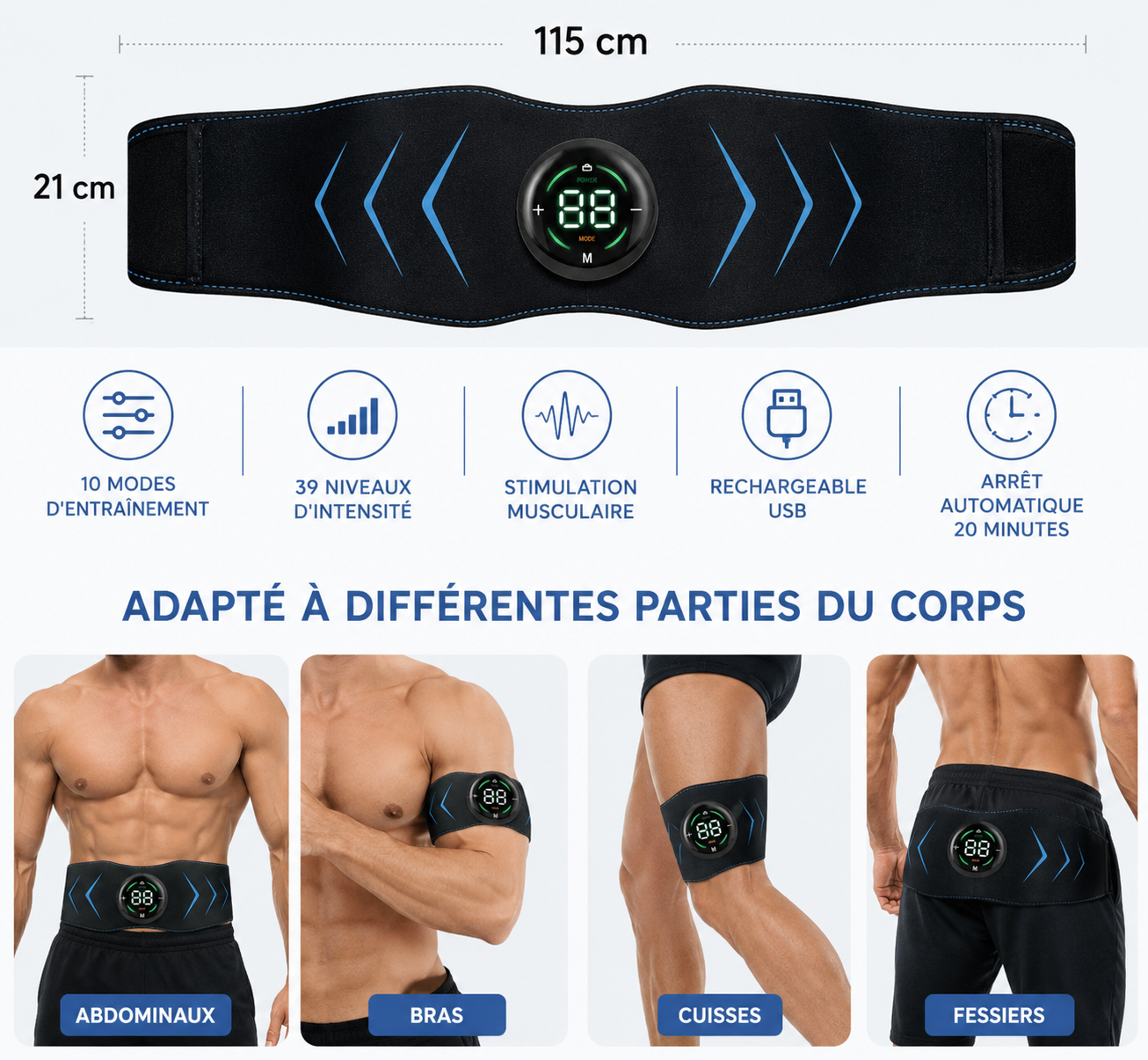 Ceinture Abdominale Électrostimulation