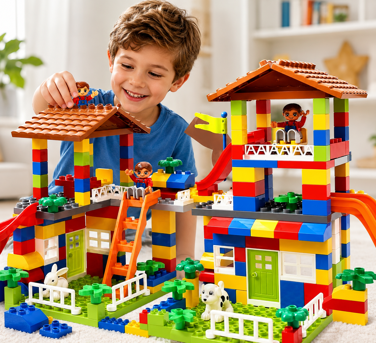 Château de Construction Éducatif pour Enfants