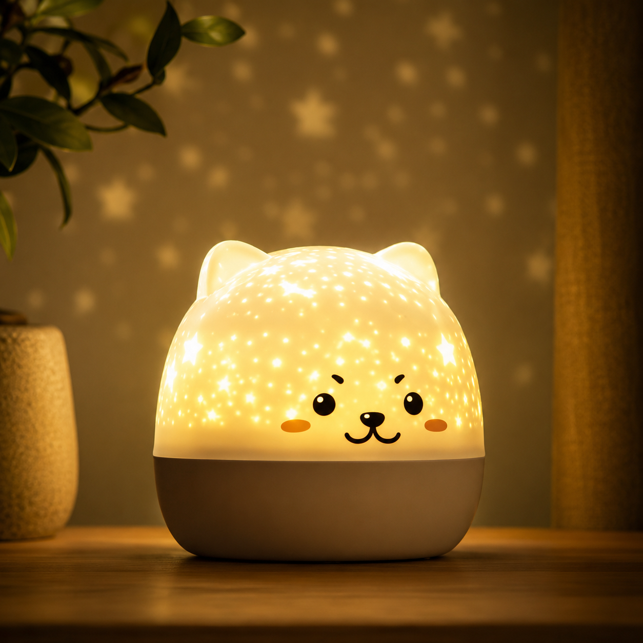 Veilleuse Bébé Musicale avec Projection Étoilée
