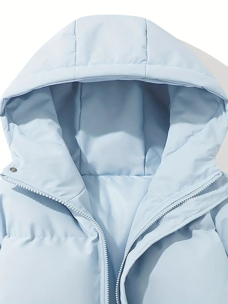Veste Matelassée d'Hiver à Capuche pour Femme