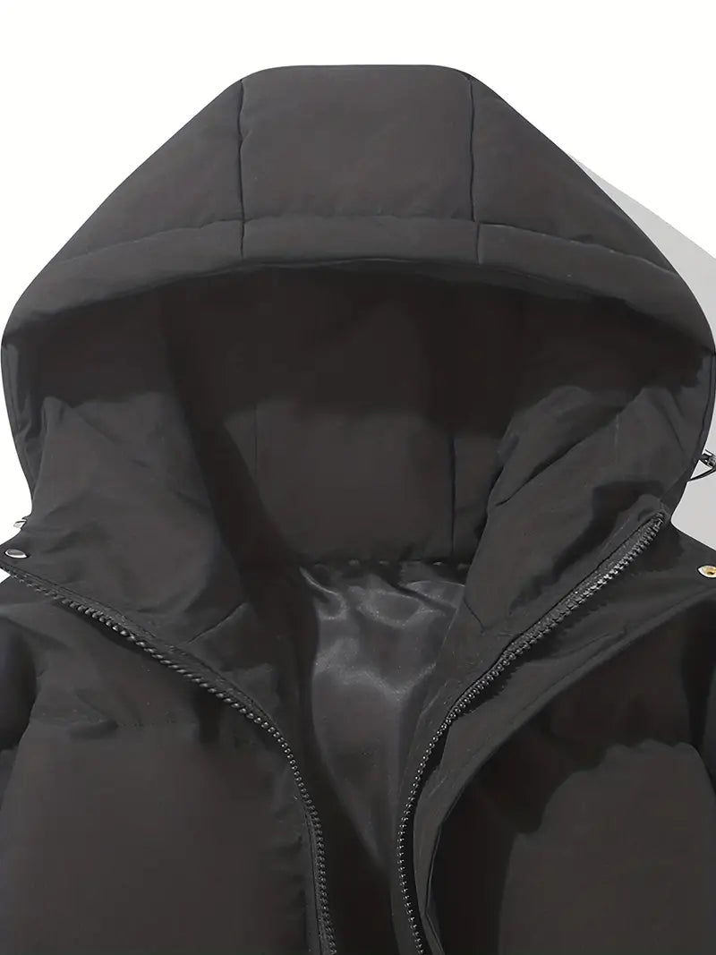 Veste Matelassée d'Hiver à Capuche pour Femme