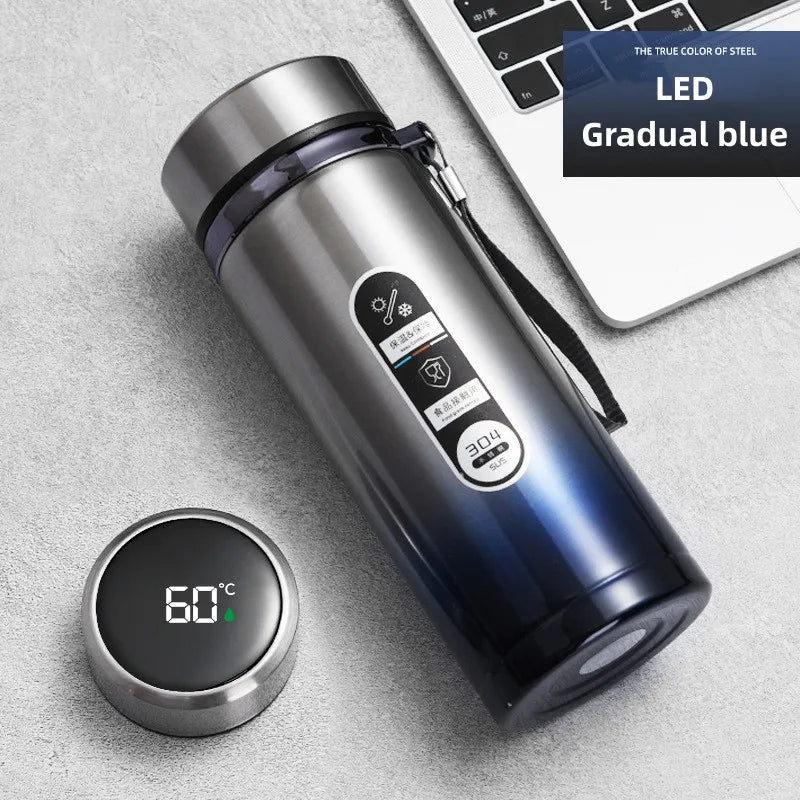 Thermos Intelligent en Acier Inoxydable avec Affichage LED de Température