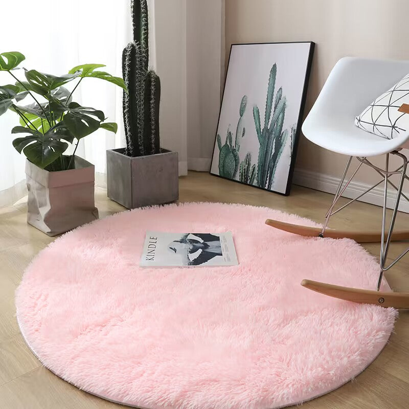 Tapis Rond Doux et Moelleux