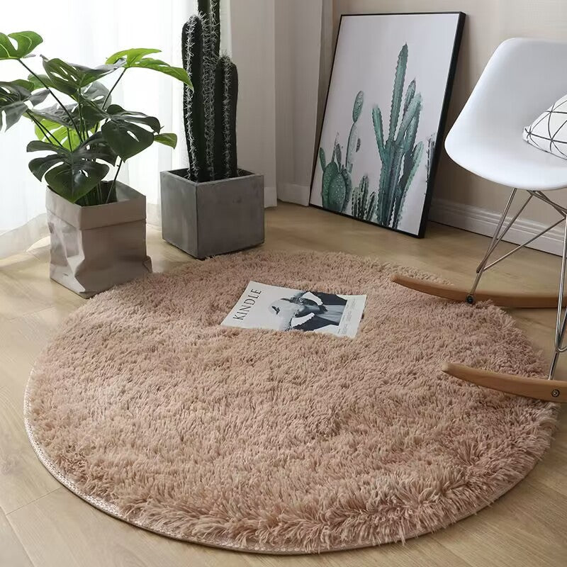 Tapis Rond Doux et Moelleux